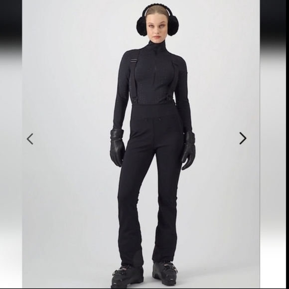 Goldbergh High End Ski Pants Salopette Flame Goldbergh Black Ski Pants - Picture 8 of 17